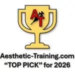 Aesthetic Training 2026 Top Pick Award trophy