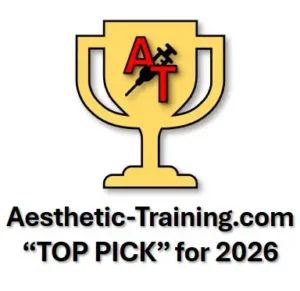 Aesthetic Training 2026 Top Pick Award trophy